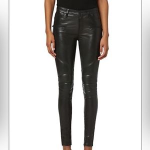 REAL leather pants Hudson Jeans size 28